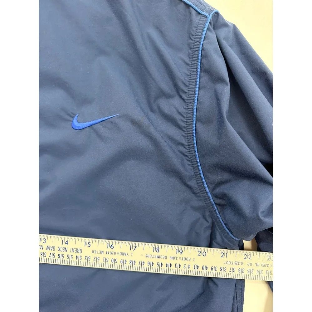 Nike Boys XL 18-20 Navy Blue Full Zip Windbreaker Jacket Swoosh Logo Athletic